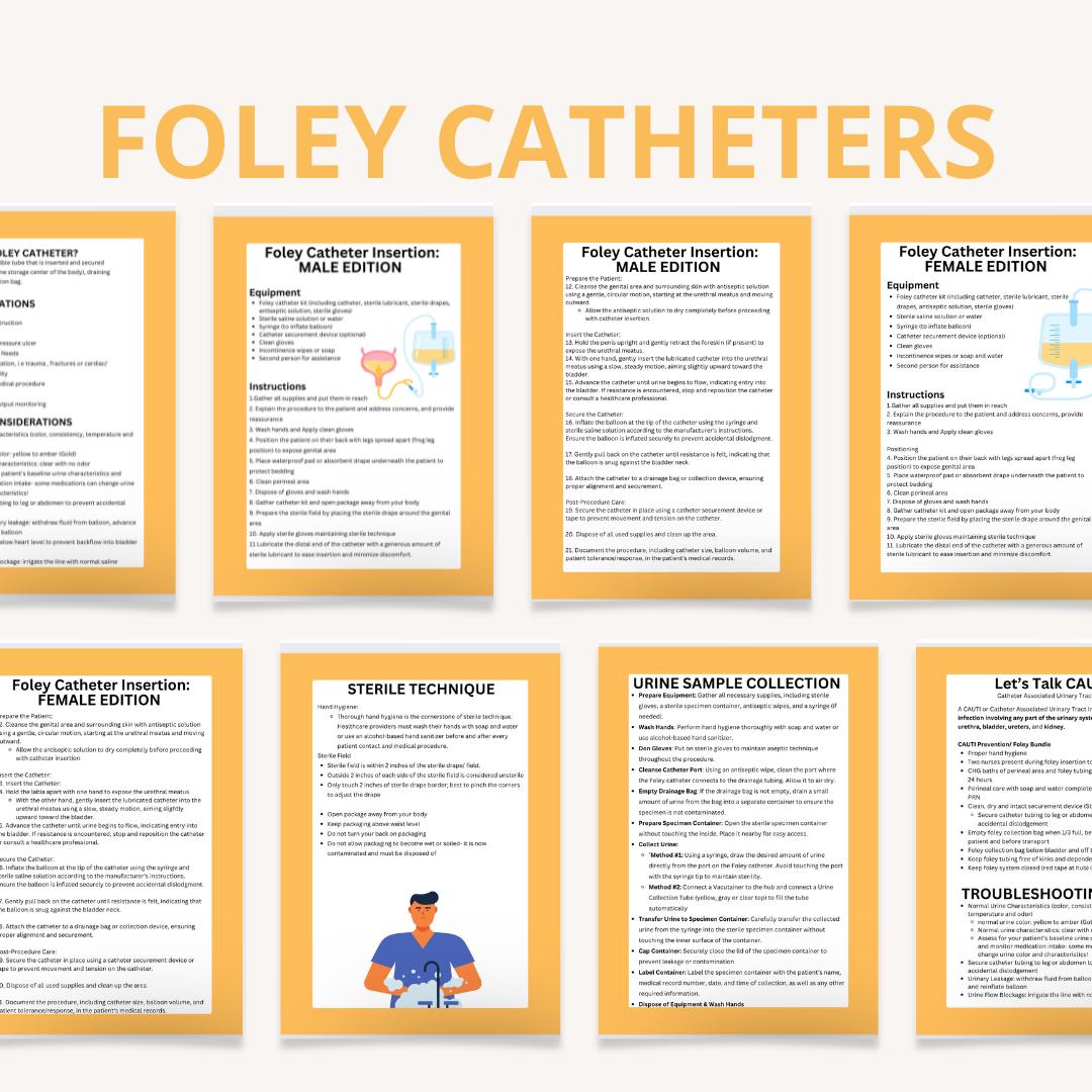 Foley Catheter Printable