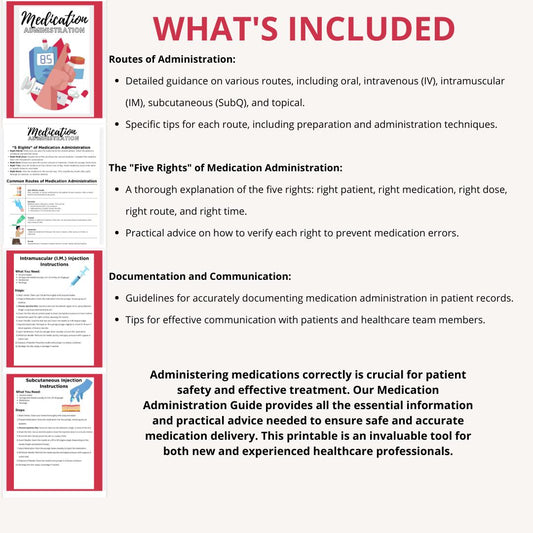 Medication Administration Printable