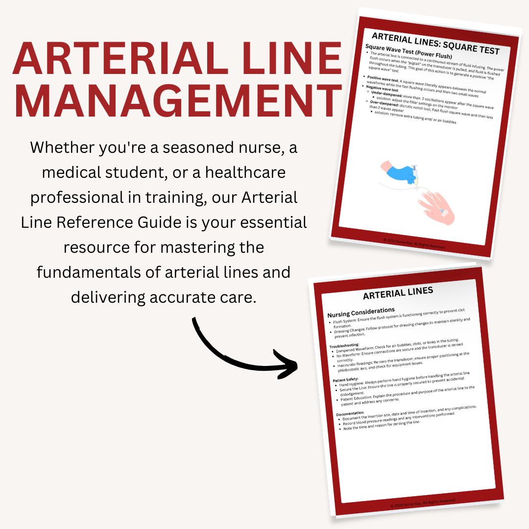 Arterial Lines Printable