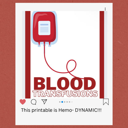 Blood Transfusion Printable