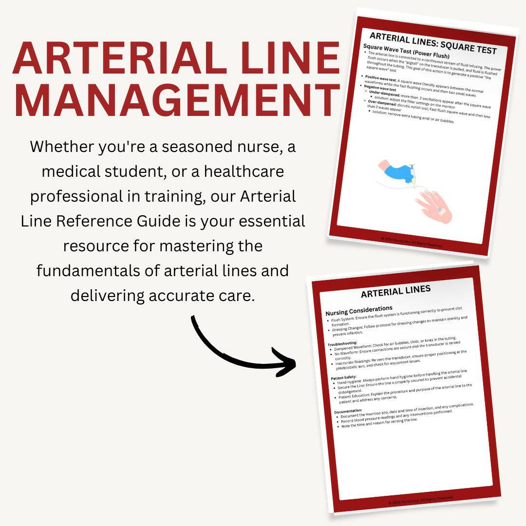 Arterial Lines eBook - Nurse Unlocked