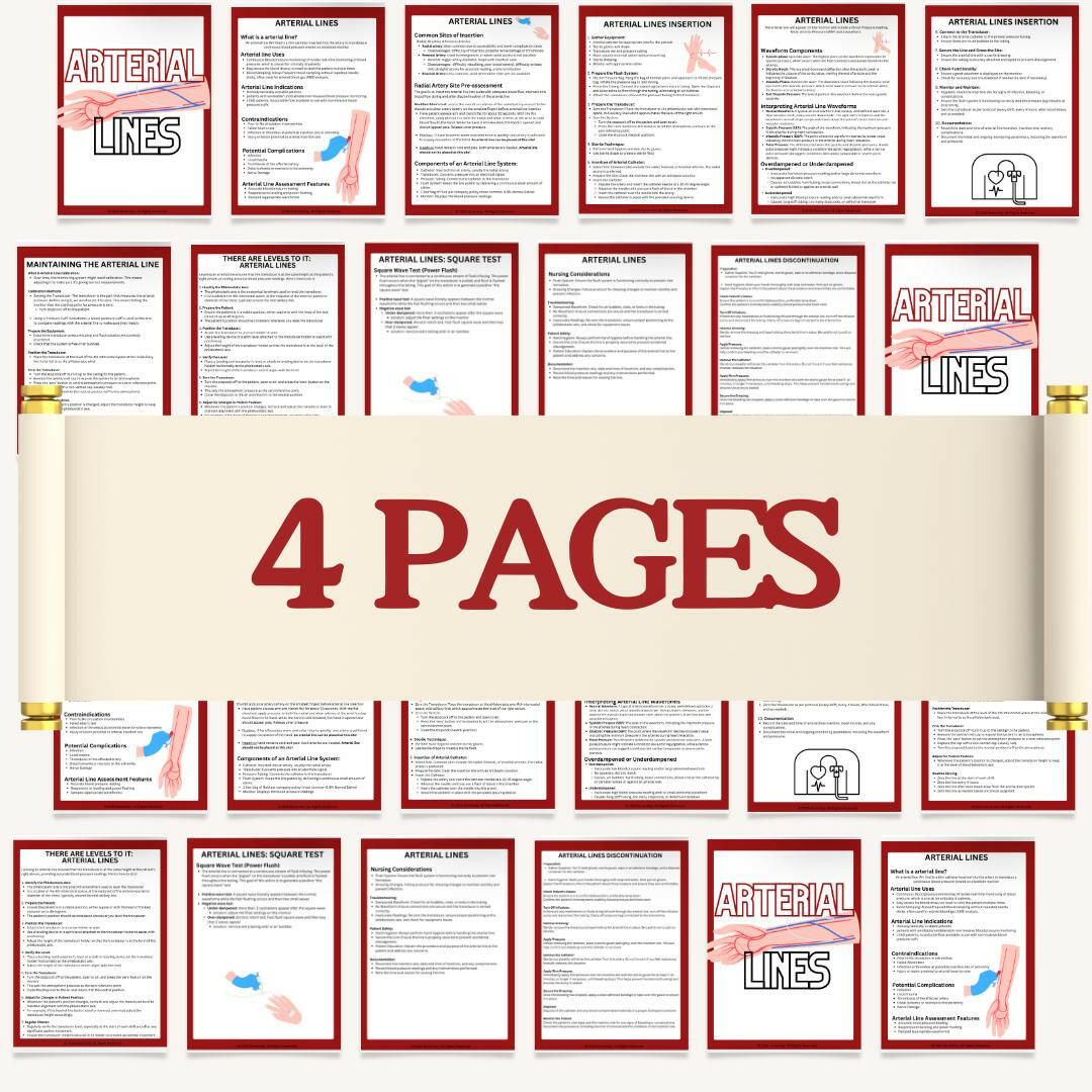 Arterial Lines eBook - Nurse Unlocked