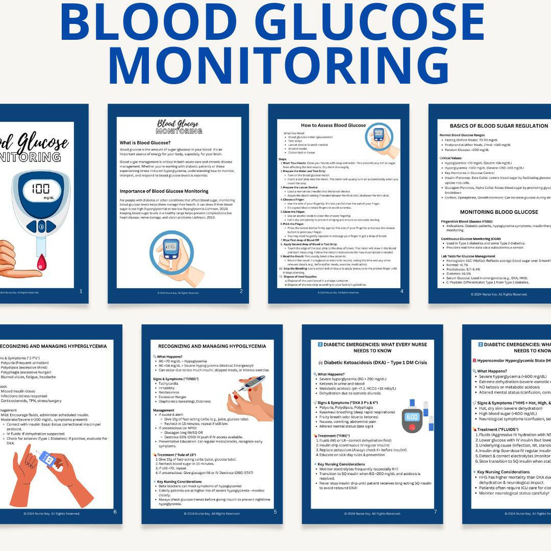 Blood Glucose Monitoring eBook - Nurse Unlocked