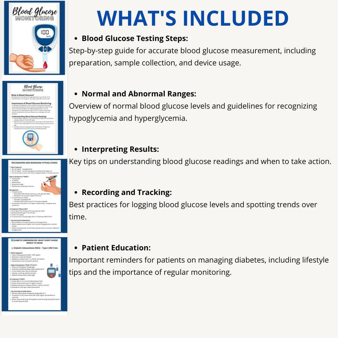 Blood Glucose Monitoring eBook - Nurse Unlocked