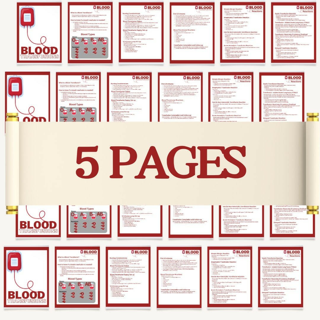 Blood Transfusion eBook - Nurse Unlocked