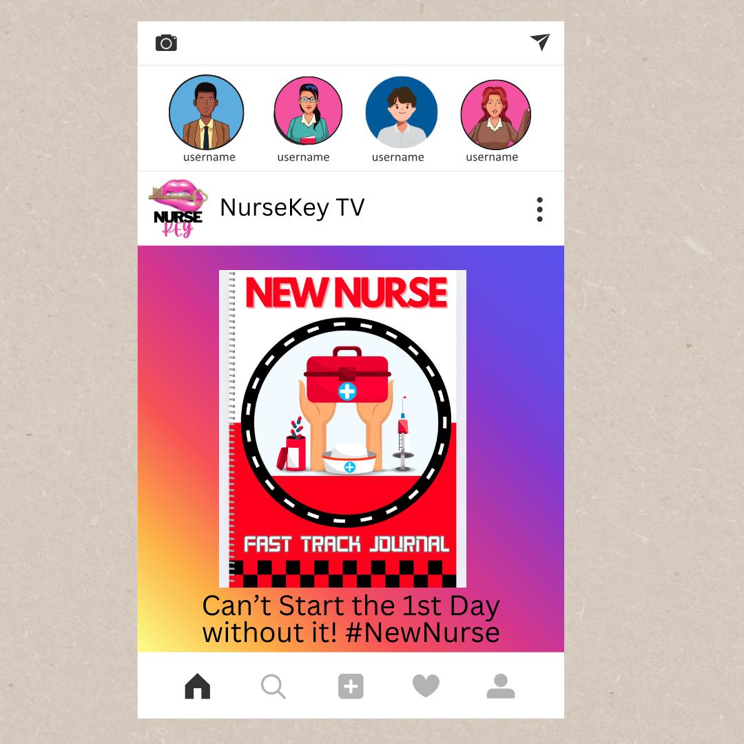 New Nurse Fast Track 90-Day Journal | Printable Nurse Planner | New Nurse Tracker| New Grad Nurse Reflection & Goal Setting