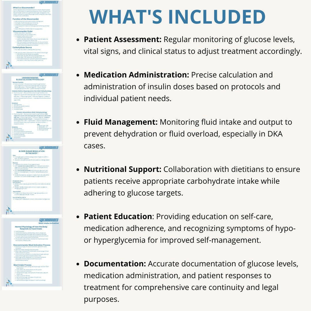 Glucommander Monitoring eBook - Nurse Unlocked