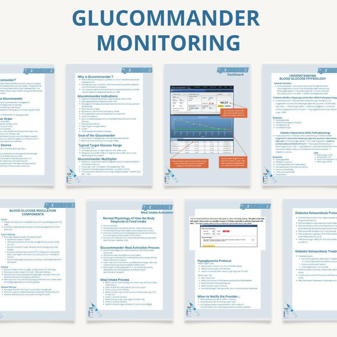 Glucommander Monitoring eBook - Nurse Unlocked
