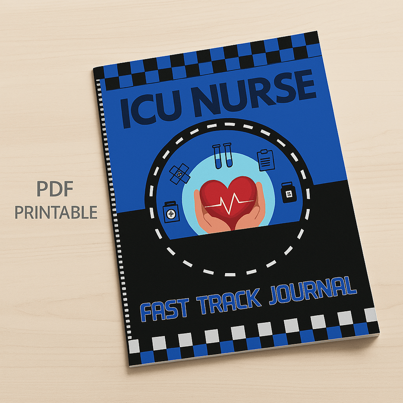 ICU Nurse Tracker Journal – Digital Download for Critical Care Nurses - Nurse Unlocked