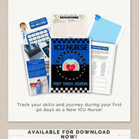 ICU Nurse Tracker Journal – Digital Download for Critical Care Nurses - Nurse Unlocked