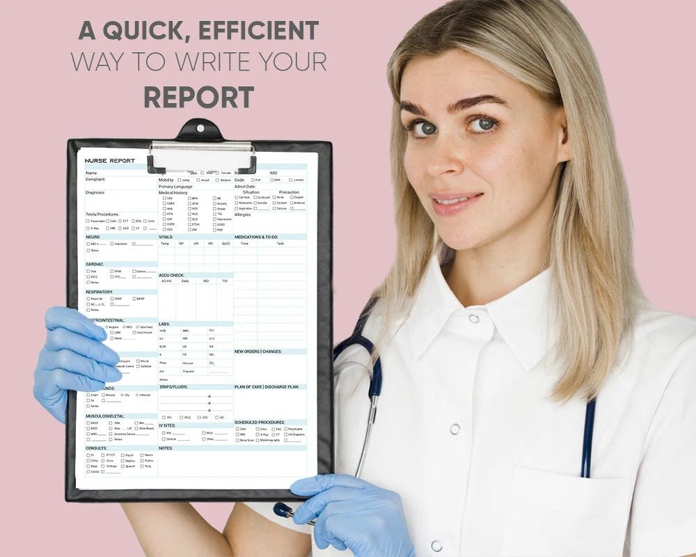 ICU Nurse Tracker Journal – Digital Download for Critical Care Nurses - Nurse Unlocked