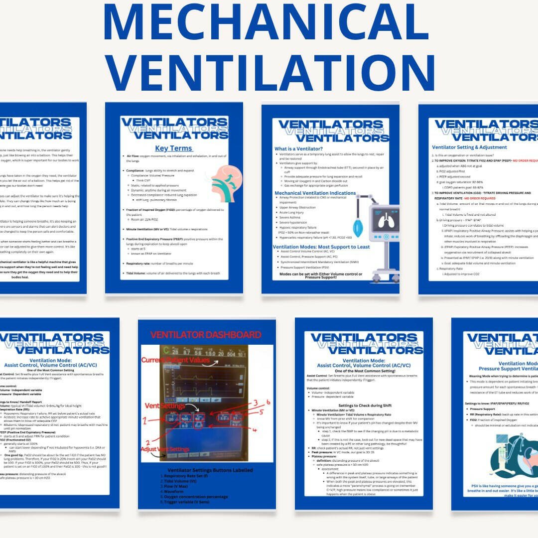 Mechanical Ventilator eBook - Nurse Unlocked