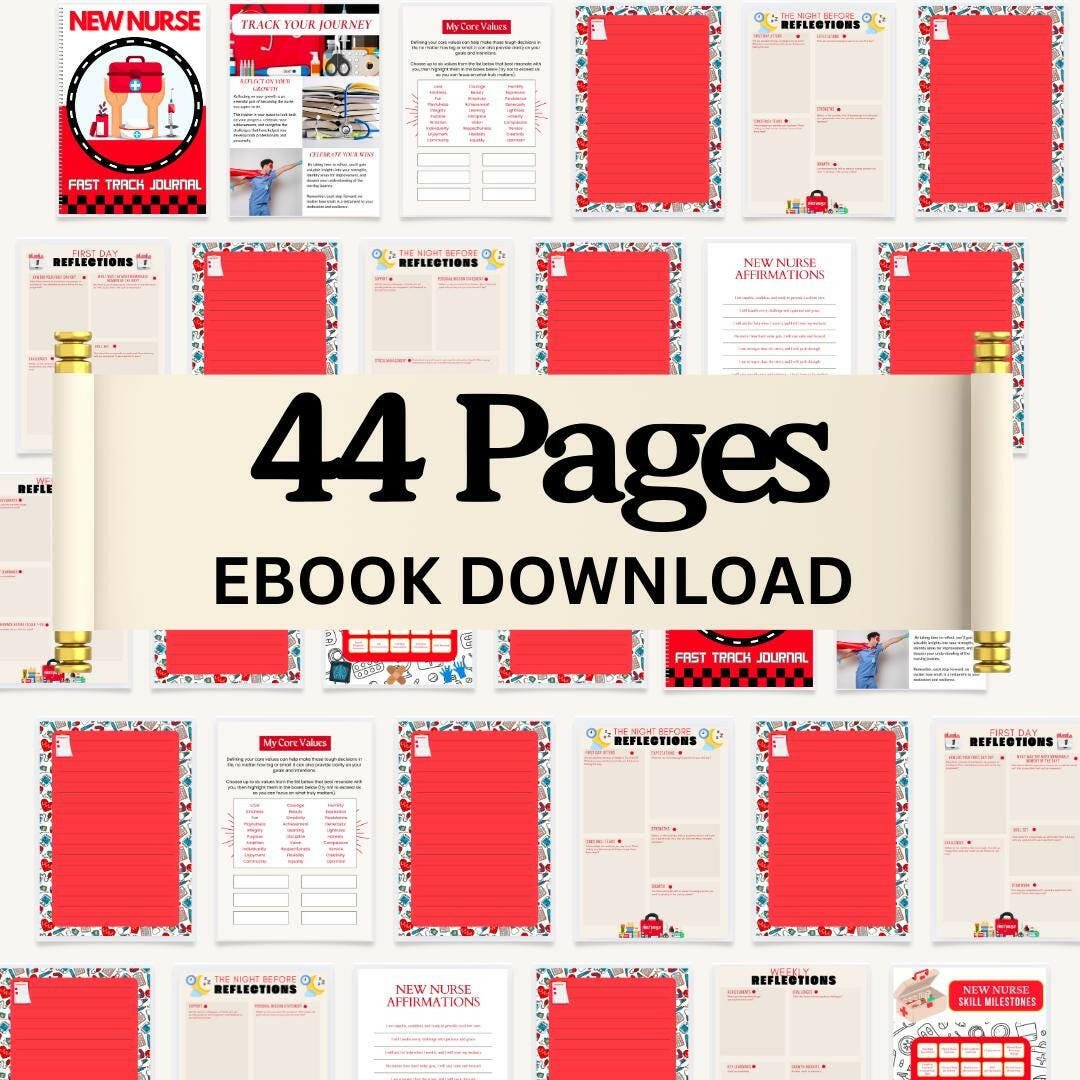New Nurse Fast Track 90 - Day Journal – Build Confidence on Every Shift - Nurse Unlocked