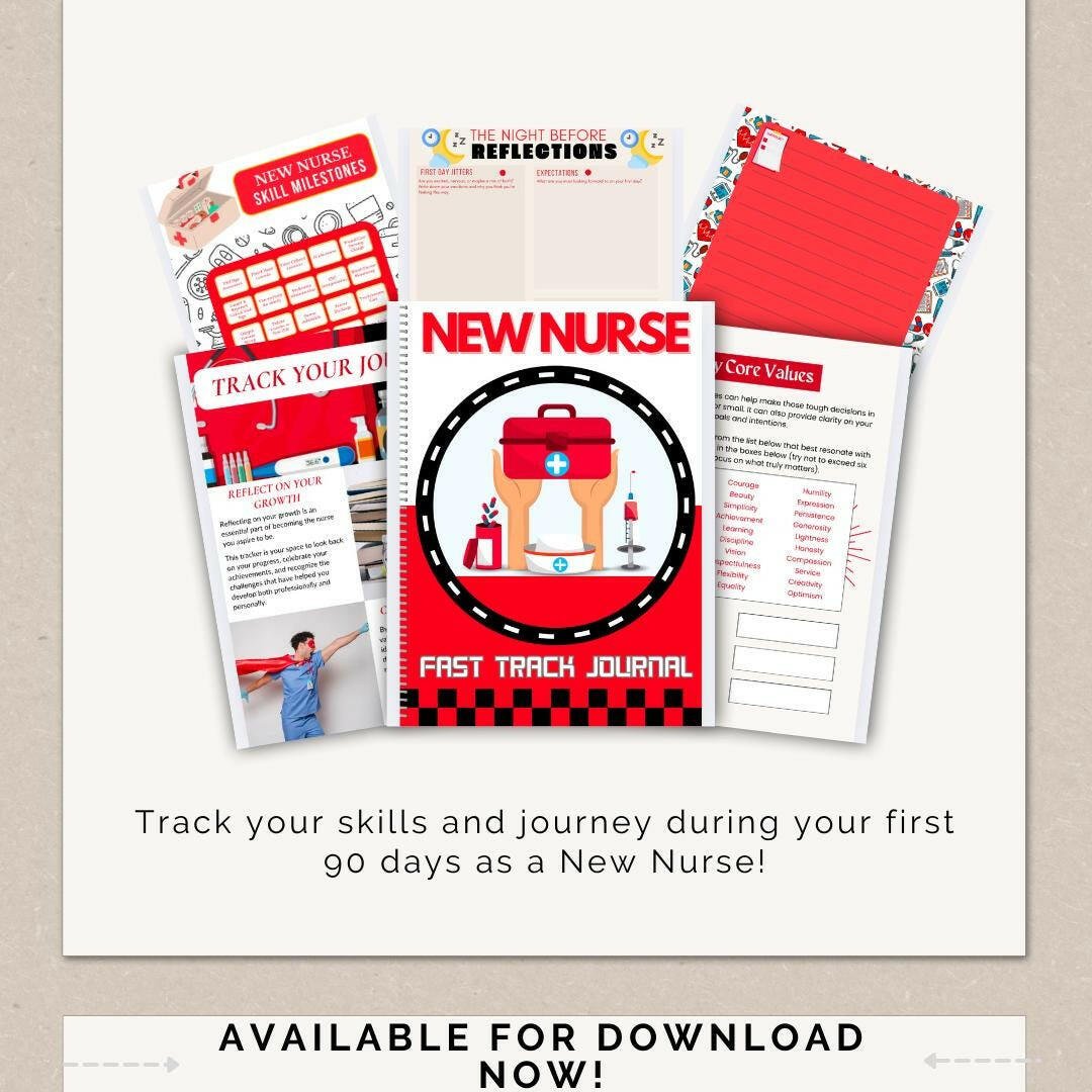 New Nurse Fast Track 90 - Day Journal – Build Confidence on Every Shift - Nurse Unlocked