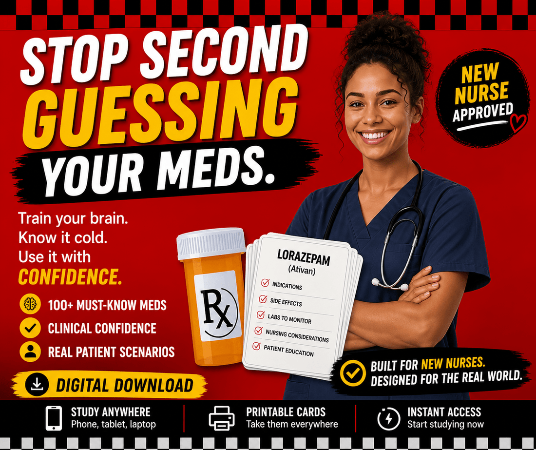 New Nurse Fast Track Flashcards: Meds Made Simple - Nurse Unlocked