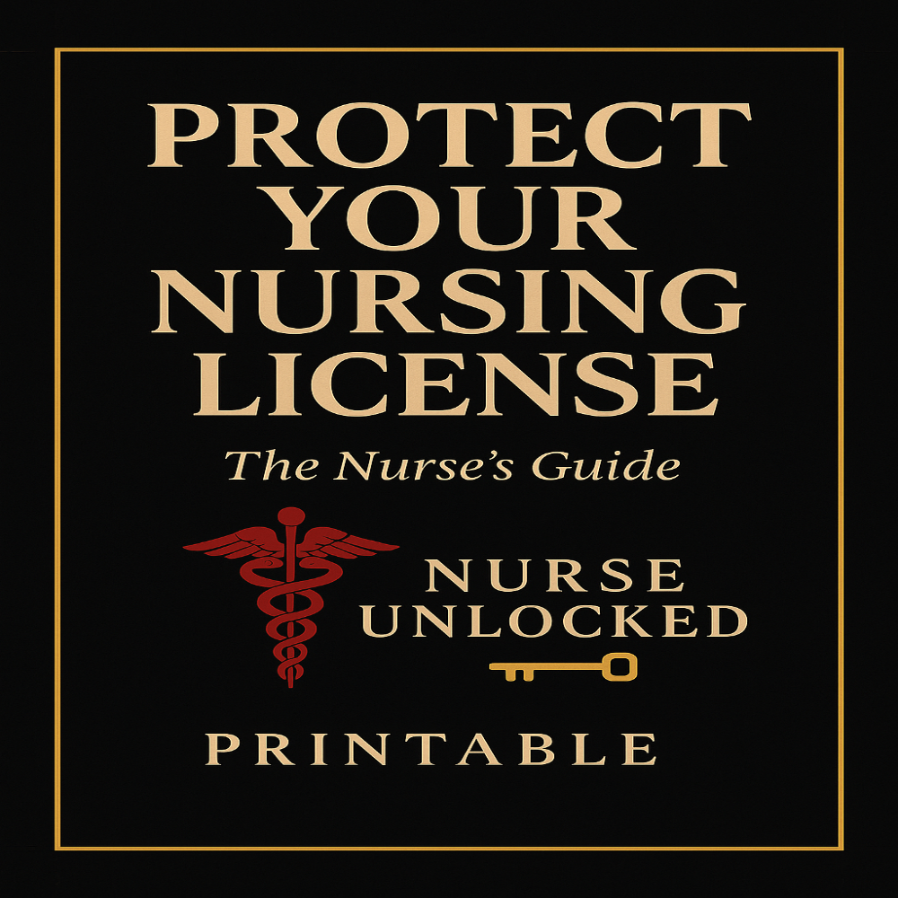 Protect Your Nursing License: Nurse Unlocked™ Guide - Nurse Unlocked