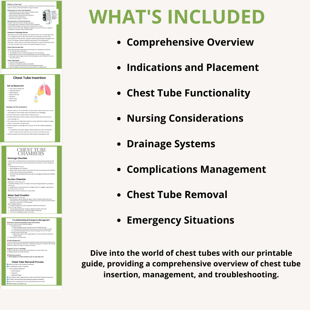 Seal the Deal: The Nurses's Guide to Chest Tubes eBook - Nurse Unlocked
