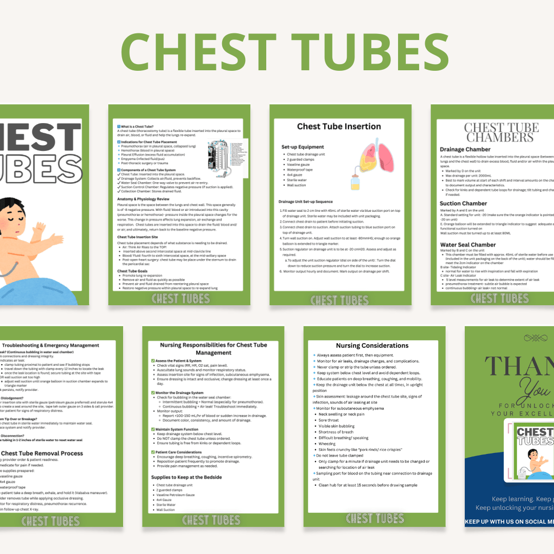 Seal the Deal: The Nurses's Guide to Chest Tubes eBook - Nurse Unlocked